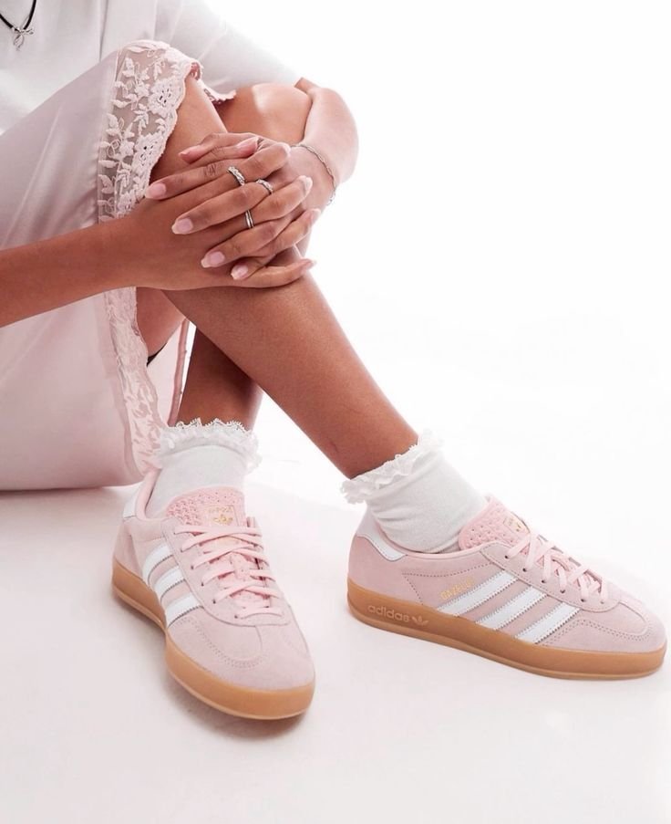 🎀 Gazelle Indoor Rosa Y Blanca - Imagen 1
